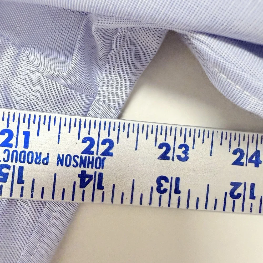 J‎ Crew Classic Fit Men's Long Sleeve Blue Button Up Size 15/33 New